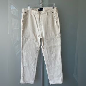 Cream Carpenter Pants - Size 34x32
